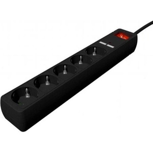 Gembird EnerGenie 5 Plug + USB 1,5 m (SPG5-U2-5-02)