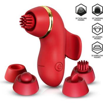 SuperLove SuperClit Vibrating Stimulator with Multifunction Caps