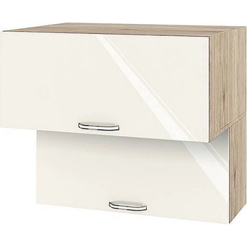 Image 1 of ИРИМ Горен кухненски шкаф Сити АРФ-Крийм гланц-11-107 80 см