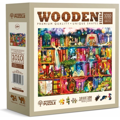 WOODEN CITY Drevené Knižnica pokladov 1010 dielov