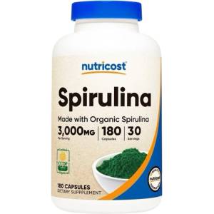 Nutricost Organic Spirulina 500 mg [180 капсули]