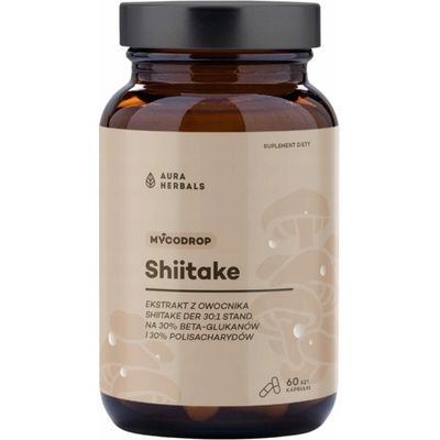 Aura Herbals Mycodrop Shiitake 30:1 60 kapsúl