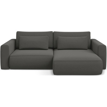 makamii Тъмносив кадифен разтегателен ъглов диван с място за съхранение (десен ъгъл) Kapua - Makamii (KAPUA_RCF_S_3_P1_C2)