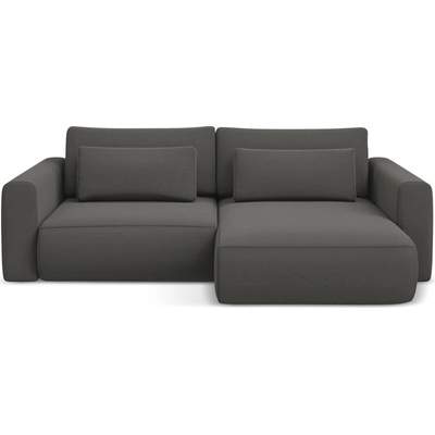 makamii Тъмносив кадифен разтегателен ъглов диван с място за съхранение (десен ъгъл) Kapua - Makamii (KAPUA_RCF_S_3_P1_C2)