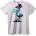 NOONEBRAND Тениска с Карикатурна Птица в Градски Стил - 2XL, White