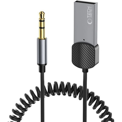 Tech-protect TECH-PROTECT ULTRABOOST BLUETOOTH KÁBEL AUX AUDIO ADAPTÉRA ŠEDÝ