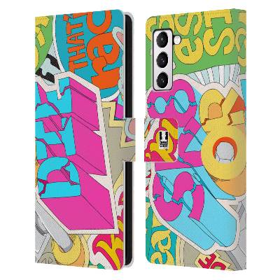 Pouzdro HEAD CASE na mobil Samsung Galaxy S21+ 5G / S21 PLUS 5G vzor STICKER nálepky SKATE OR DIE (Flipové pouzdro, obal pro mobil Samsung Galaxy S21+ 5G / S21 PLUS 5G vzor STICKER nálepky SKATE OR DI