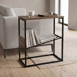 TopMebel Помощна маса Tenol TopMebel от меламин в светъл орех 55x25x62cm