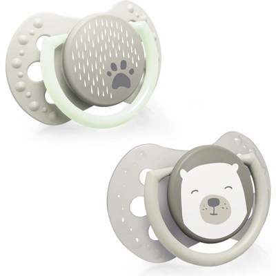 LOVI Силиконови залъгалки Lovi - Buddy Bear, 0-2 m, 2 броя (22/862)