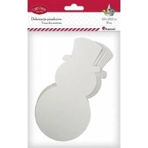 TITANUM Foam balvanks 116x222mm white 10pcs