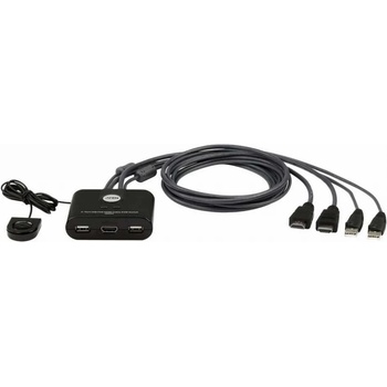 ATEN CS22HF : : 2-портов KVM превключвател, USB, HDMI, FullHD, с вградени кабели (CS22HF)