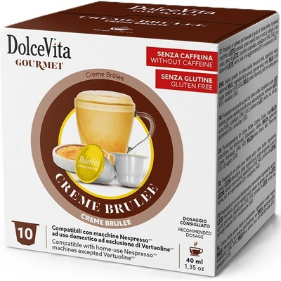 Italfoods Dolce Vita Kapsle do Nespresso CREME BRULEE mléčný nápoj 10 ks