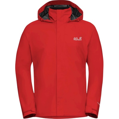 Jack Wolfskin Мъжко водоустойчиво яке Jack Wolfskin Trailtime 2L Jacket Waterproof jacket - Siren Red (002-3574-0613)