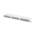 Lanberg Пач панел, Lanberg patch panel 24 port 1U CAT. 6 shielded, grey (PPS6-1024-S) - smartx