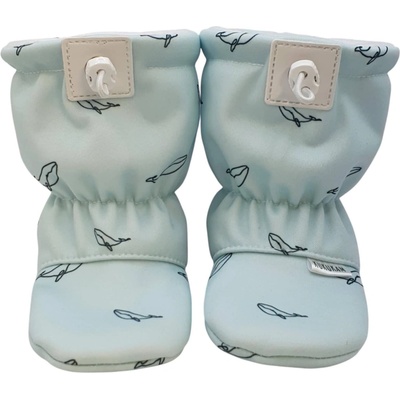 Softshellové capáčky s microfleecem modré Velrybí kamarád KUKUKAM modrá