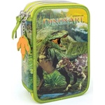 DinosArt Ученически несесер с пособия DinosArt - Динозаври, с 3 ципа (D15404)