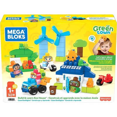 MEGA BLOKS Zelené město Postav a uč se eko dům