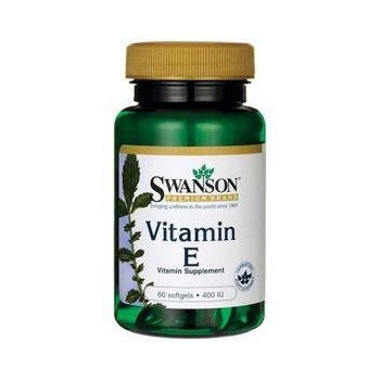 Swanson Витамин E Swanson 400 IU, 60 Softgel, 4373