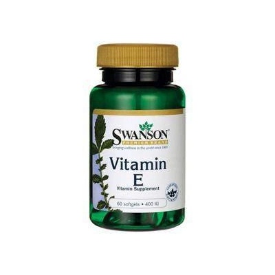 Swanson Витамин E Swanson 400 IU, 60 Softgel, 4373
