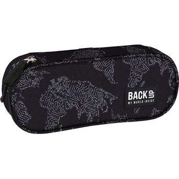 Image 1 of BackUP Овален ученически несесер BackUp A - Map (93106)