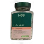 Holland & Barrett Folic Acid 400 mcg + Vitamin D 400 IU / Pregnancy Support [180 Таблетки]