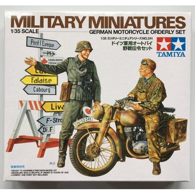 Tamiya 35241 German Motorcycle Orderly Set 1:35