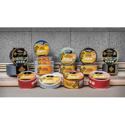 Forte Tools Oboustranná lepicí páska 5 m x 50 mm šedá
