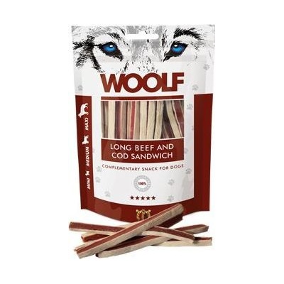 WOOLF beef and cod sandwich long 100 g