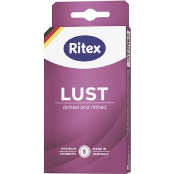 Ritex 10 бр. Презервативи на ивици и точки Ritex Lust