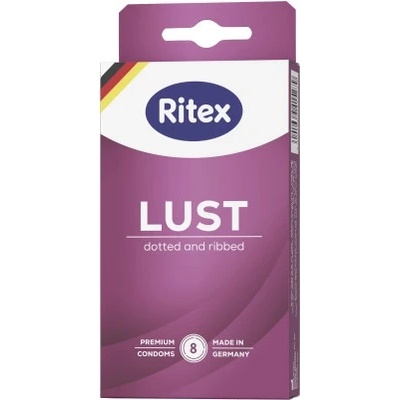 Ritex 10 бр. Презервативи на ивици и точки Ritex Lust
