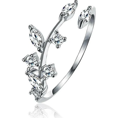 Elanis Jewel Stříbrný prsten Freya se zirkony EJ00719