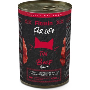 Dibaq Fitmin For Life Консервирана храна за възрастни котки с говеждо месо 400 g