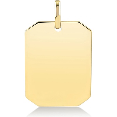 Lillian Vassago Zlatý přívěsek Placička LLV82 GP011Y