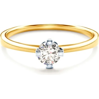 Image 1 of SAVICKI Годежен пръстен Solitaire: два цвята злато. диамант