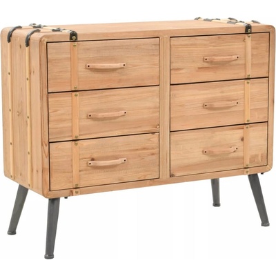 vidaXL se zásuvkami masivní jedlové dřevo 91 x 35 x 73 cm [245774