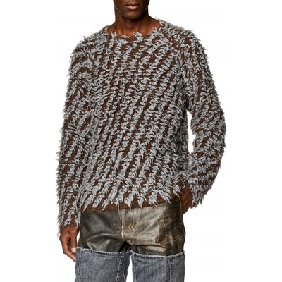 Diesel Sveter K-gabriel Knitwear šedá