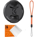 K&F Concept Капачка за обектив 67 мм K&F Concept + кърпичка