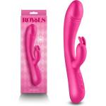  Вибратор с клитор стимулатор, кралска наслада, 22, 2см. - Royals Divine Pink (NSTOYS1059)