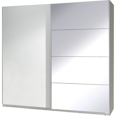 FRONTI Šatní skříň TWISTER 3 bílá / zrcadla