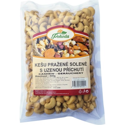 Velkoobchod Pohoda Kešu pražené solené s uzenou příchutí 400 g