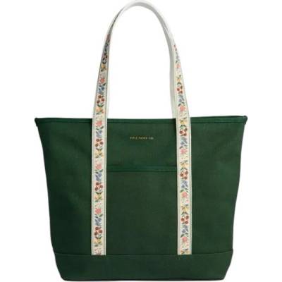 Rifle Paper Co. Nákupní taška Carry All Garden Study zelená barva textil
