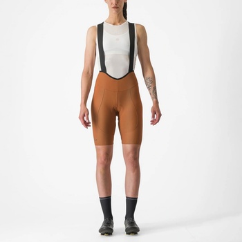 Castelli dámské s laclem Espresso W DT Bibshort Mocha