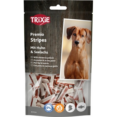 TRIXIE PREMIO Kuracie pásiky s treskou pre psy 75 g