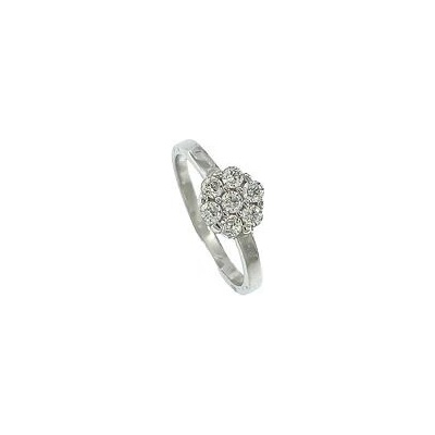 Infinitysilver Stříbrný dětský prsten bílá kytička KR3BZ