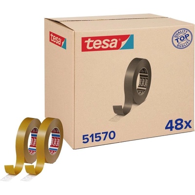 Tesa Tesafix 51570-00002-00 Oboustranná lepicí páska 50 m x 25 mm přírodní 48 ks