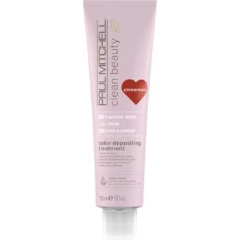 Paul Mitchell Clean Beauty Color Depositing Treatment подхранваща маска за боядисана коса цвят Cinnamon 150ml