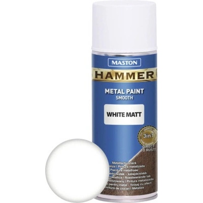 Maston Ochranná farba na kov v spreji Hammer biela 400 ml