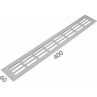 MPkovania SRL Alfa 60 x 400 mm strieborná matná