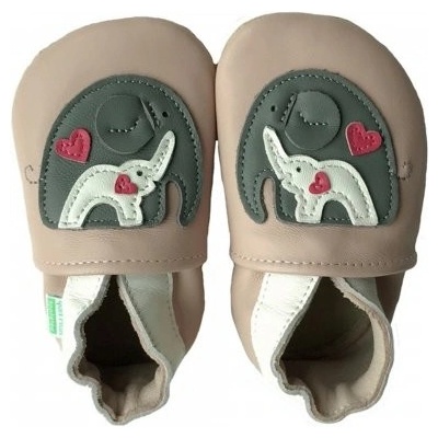 Hopi Hop kožené capáčky barefoot máma a slůně