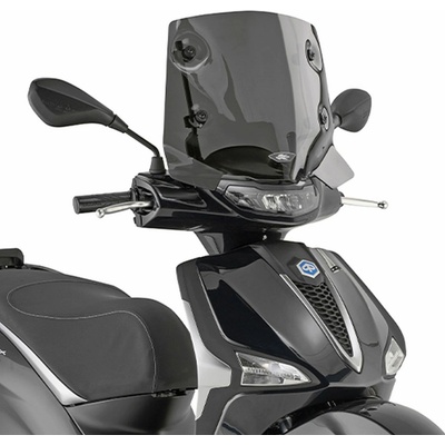KAPPA plexi štít PIAGGIO LIBERTY 50 / 125 / 150 25-26 (26 x 41,5cm) ztmavený - potřebné upevnění A5623AK ( )